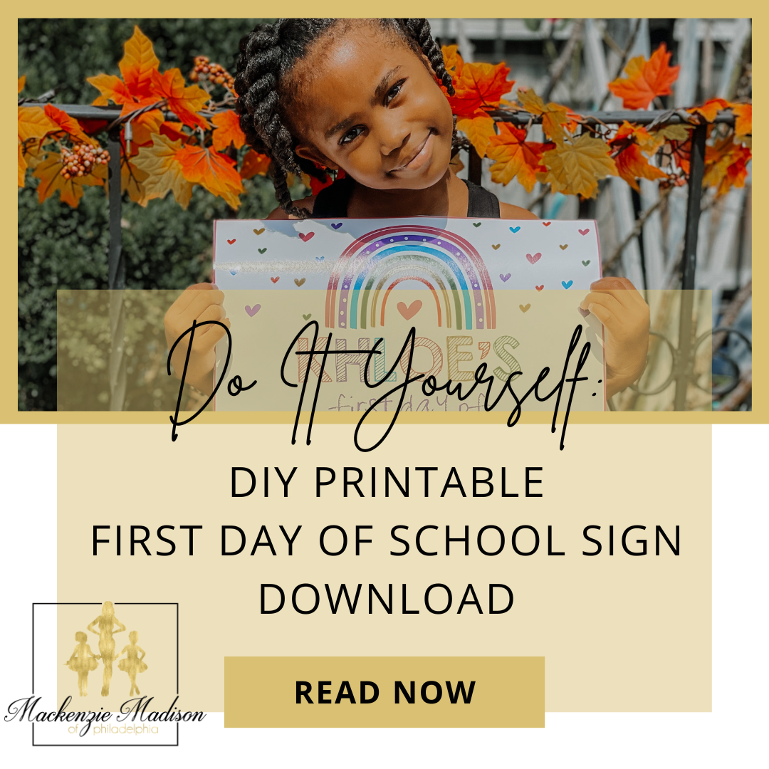 Do It Yourself: First Day of School Sign