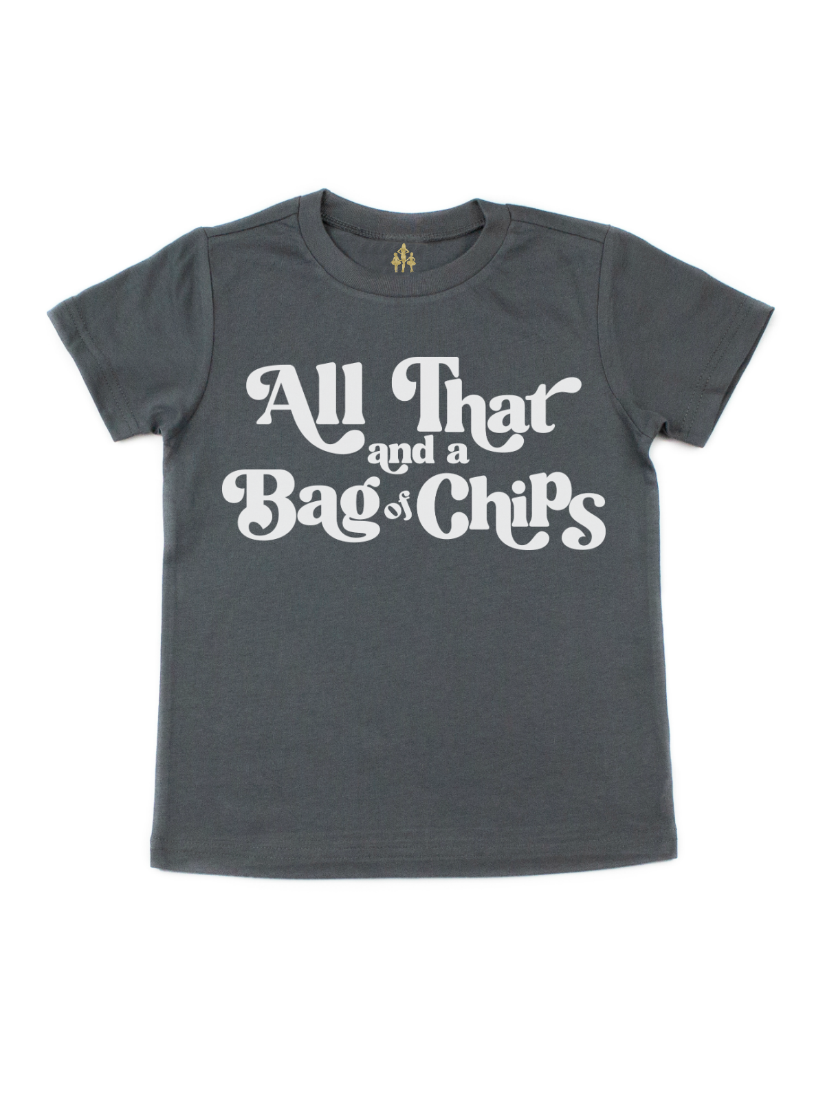 All That and a Bag of Chips Kids Gray Shirt