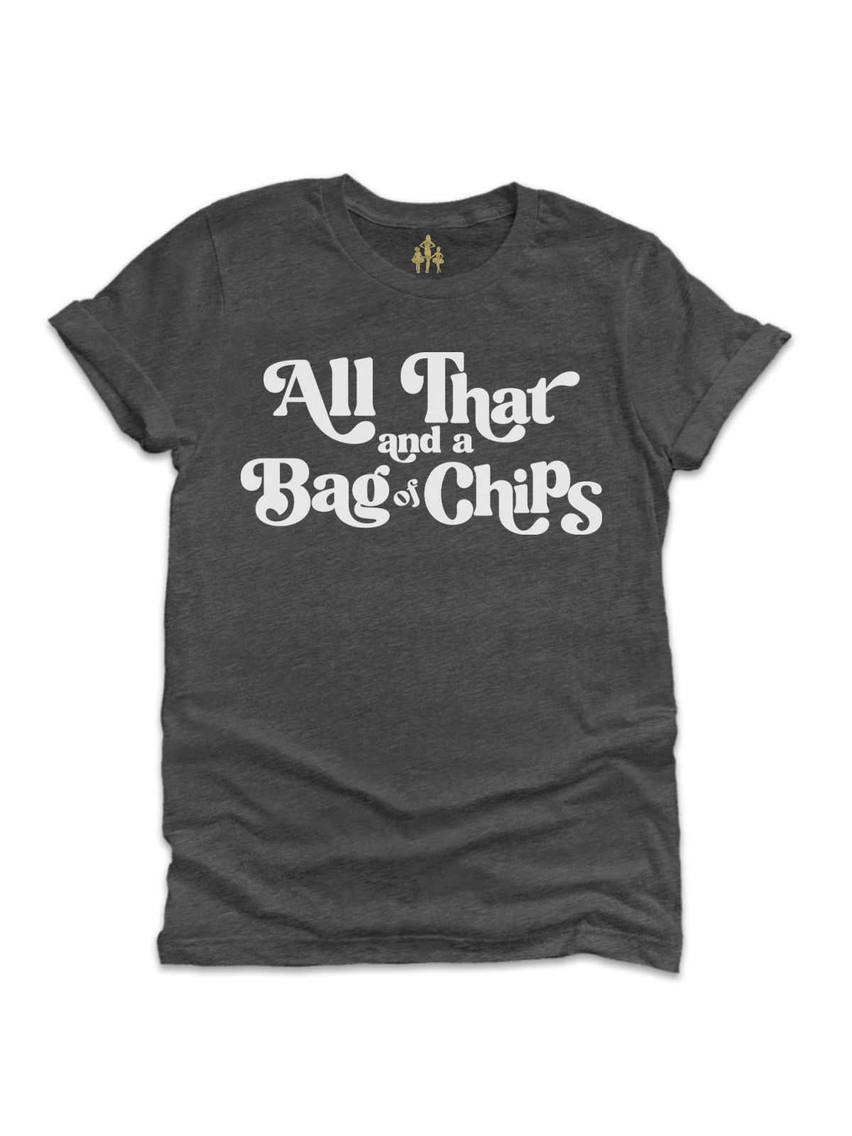 All That and a Bag of Chips Women's Dark Gray 90s Shirt
