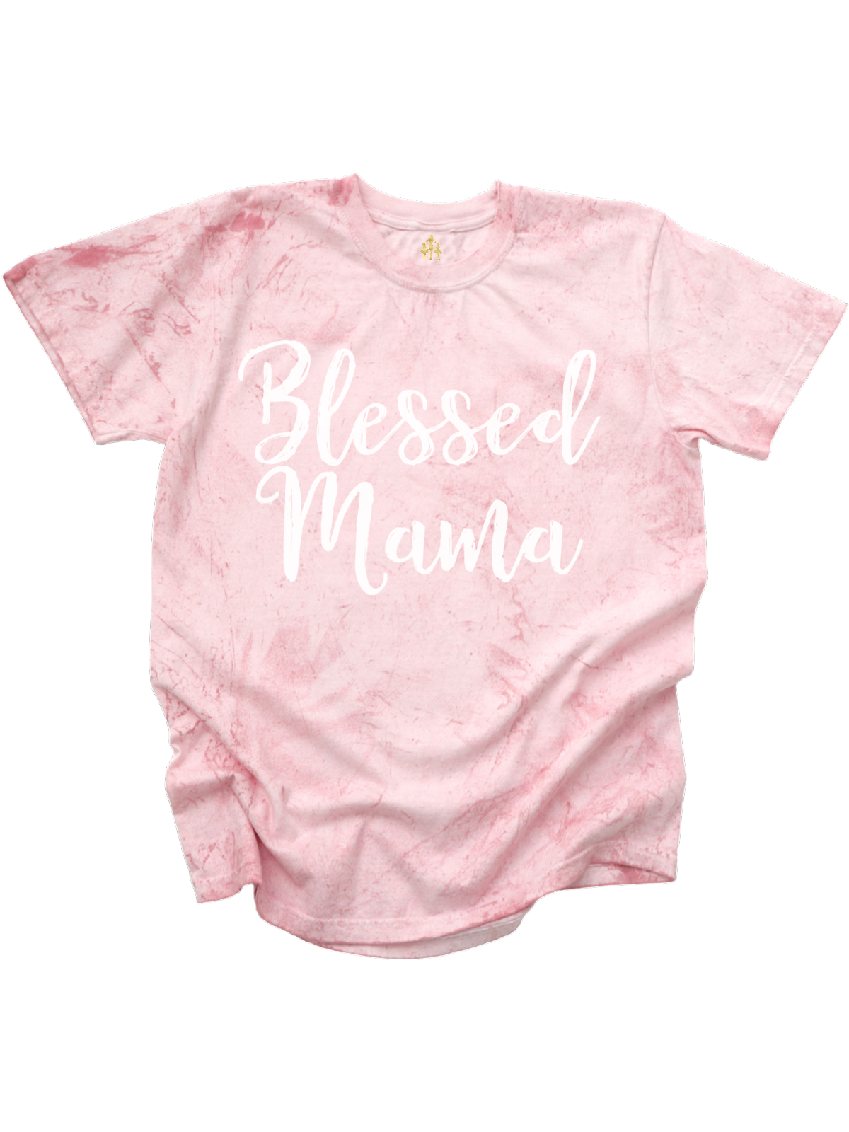 Pink Blessed Mama Tie Dye Shirt