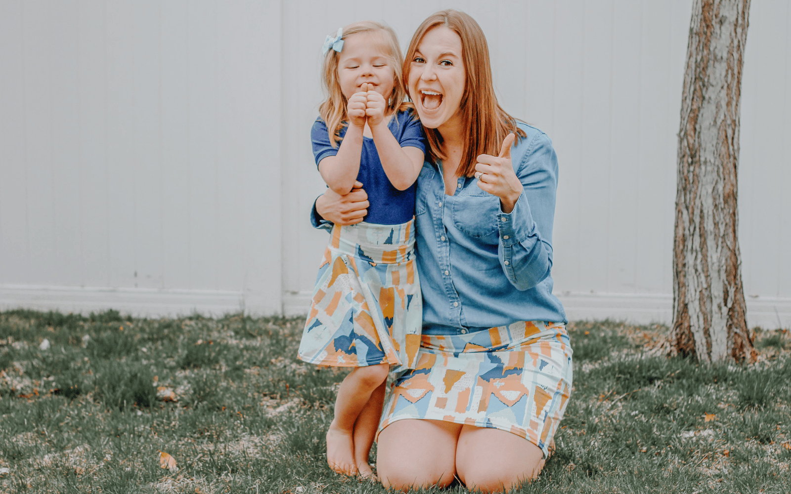 Matching Mother and Daughter Skirts Set