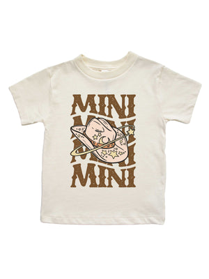 Mini Cowgirl Kids Shirt in Natural