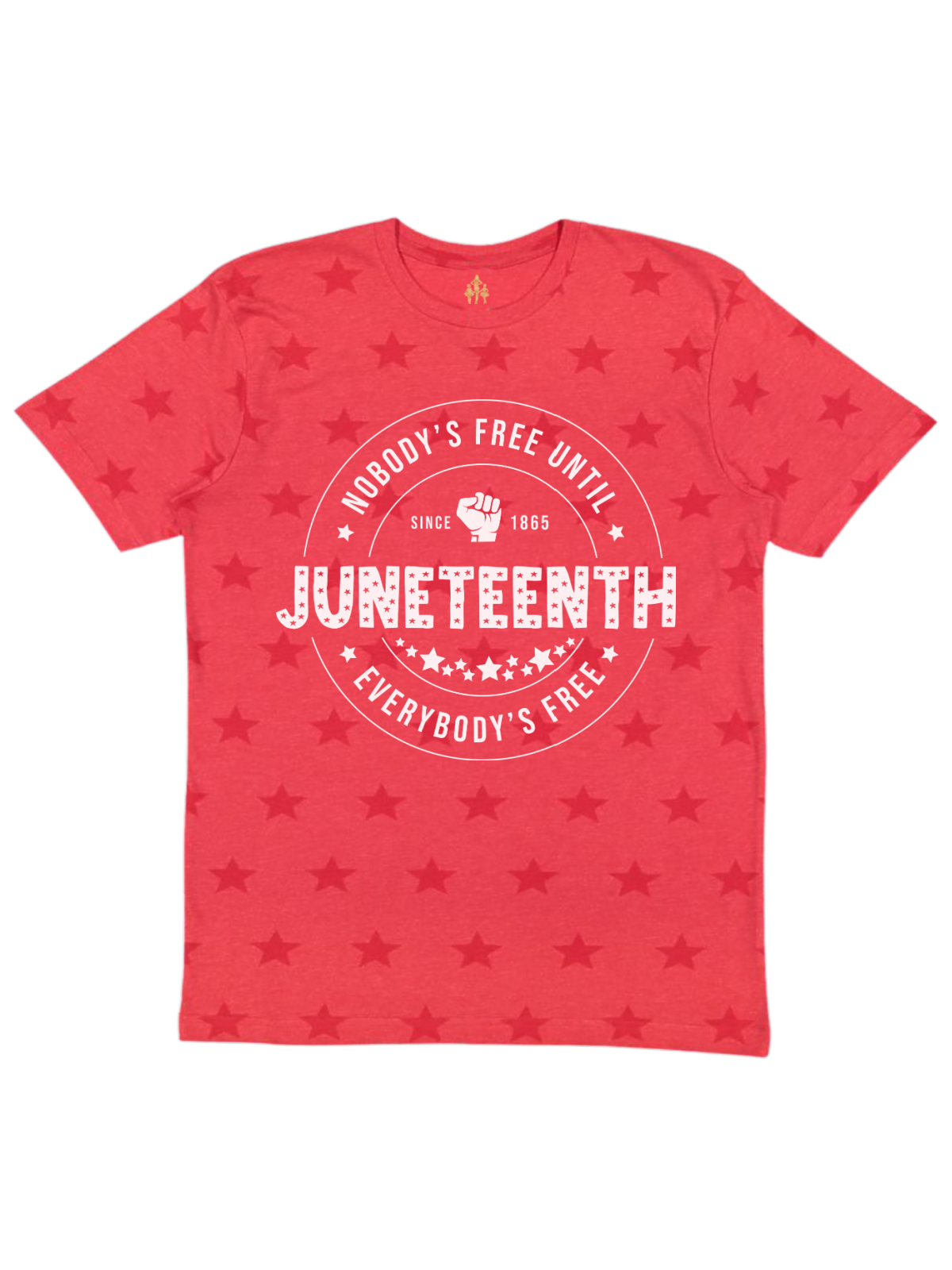 Nobody's Free Until Everybody's Free Juneteenth Shirt in Red