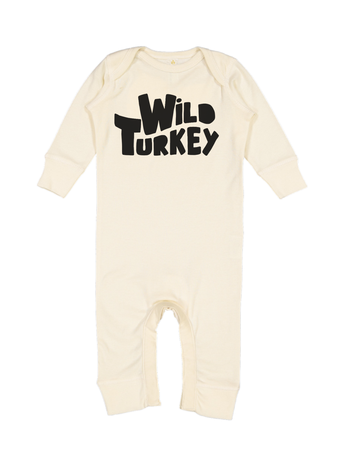 Wild Turkey Baby Thanksgiving Outfit in Natural