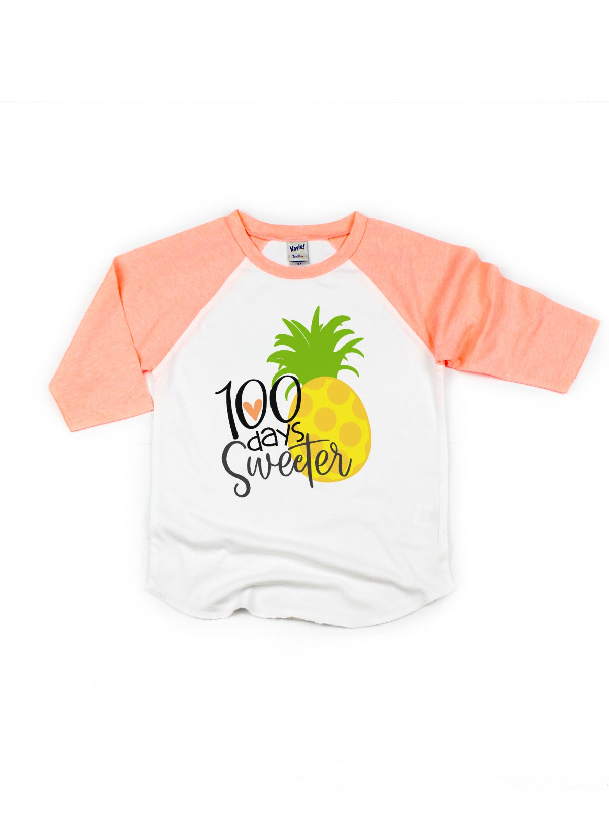 100 days sweeter pineapple 100th day of school shirt for girls