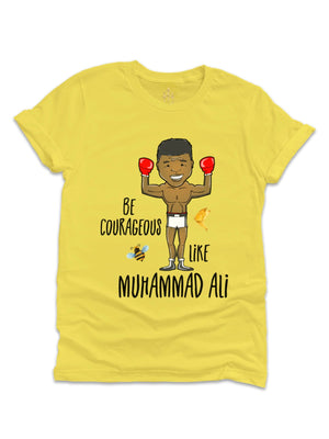 Be Courageous like Muhammad Ali Adult Black History Shirt