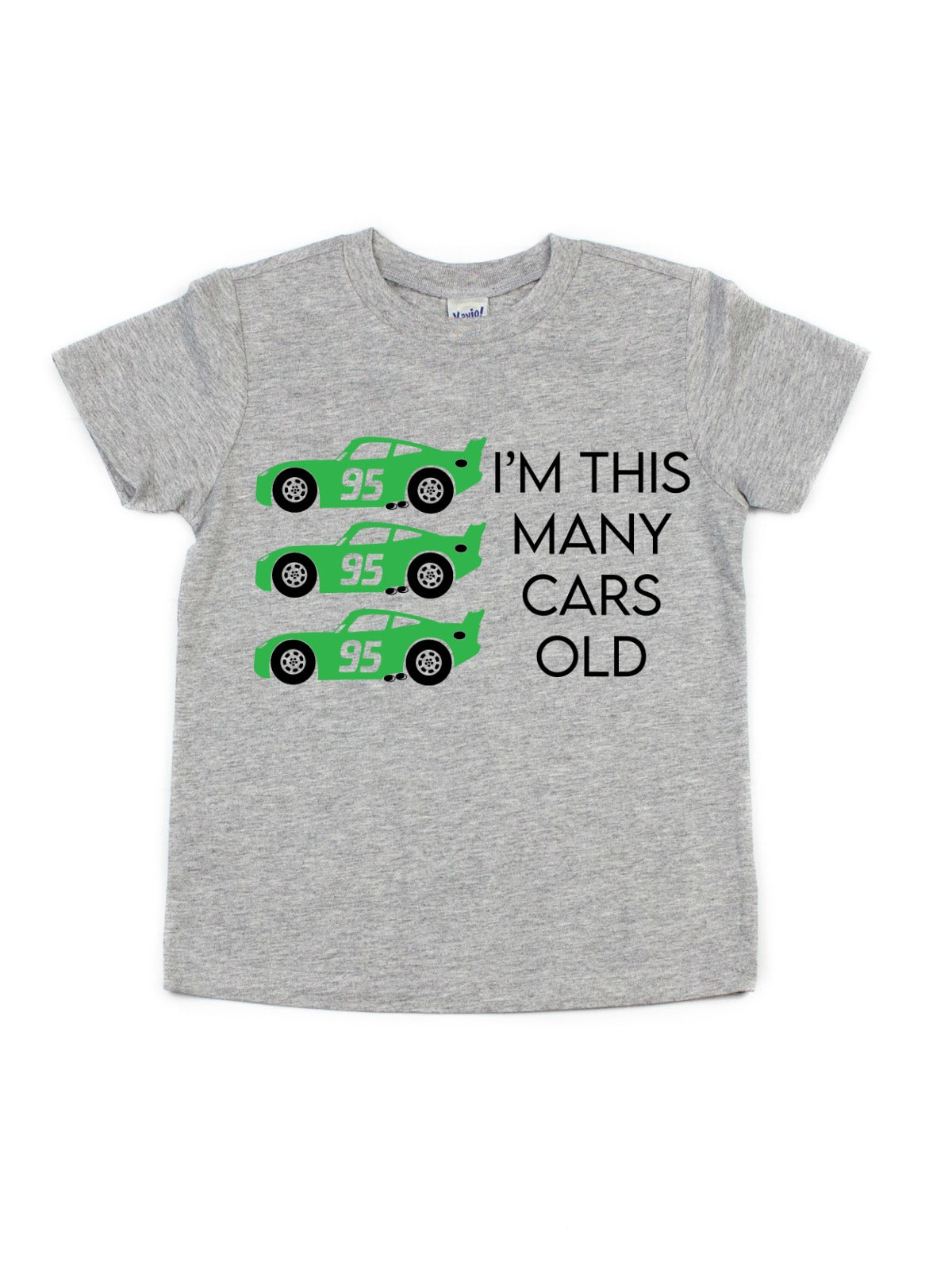 I'm this many cars old boys birthday shirt race car