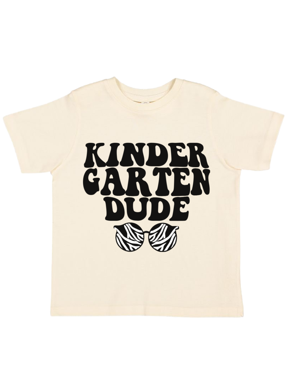 Kindergarten Dude Sunglasses Natural Kids Shirt