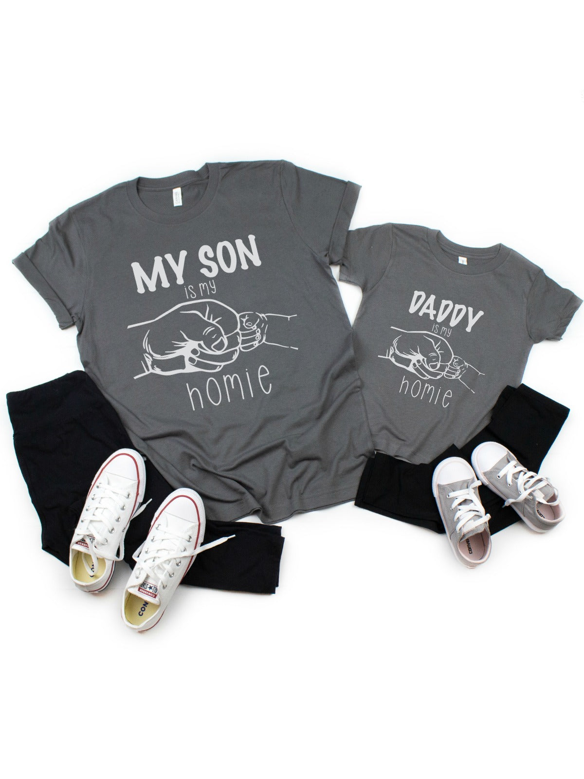 my son is my homie my dad is my homie matching t-shirts for father's day
