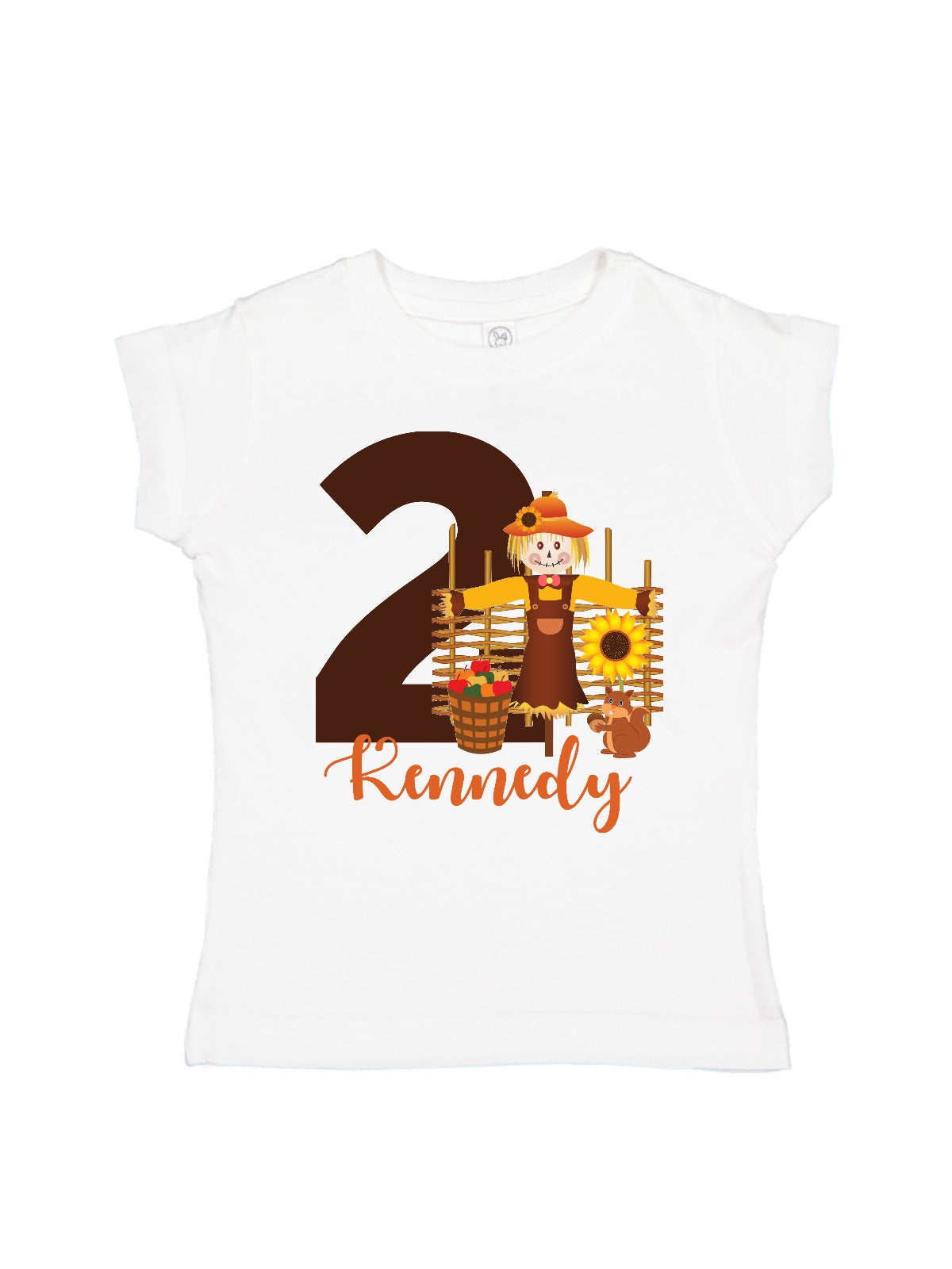 girls personalized fall birthday shirt