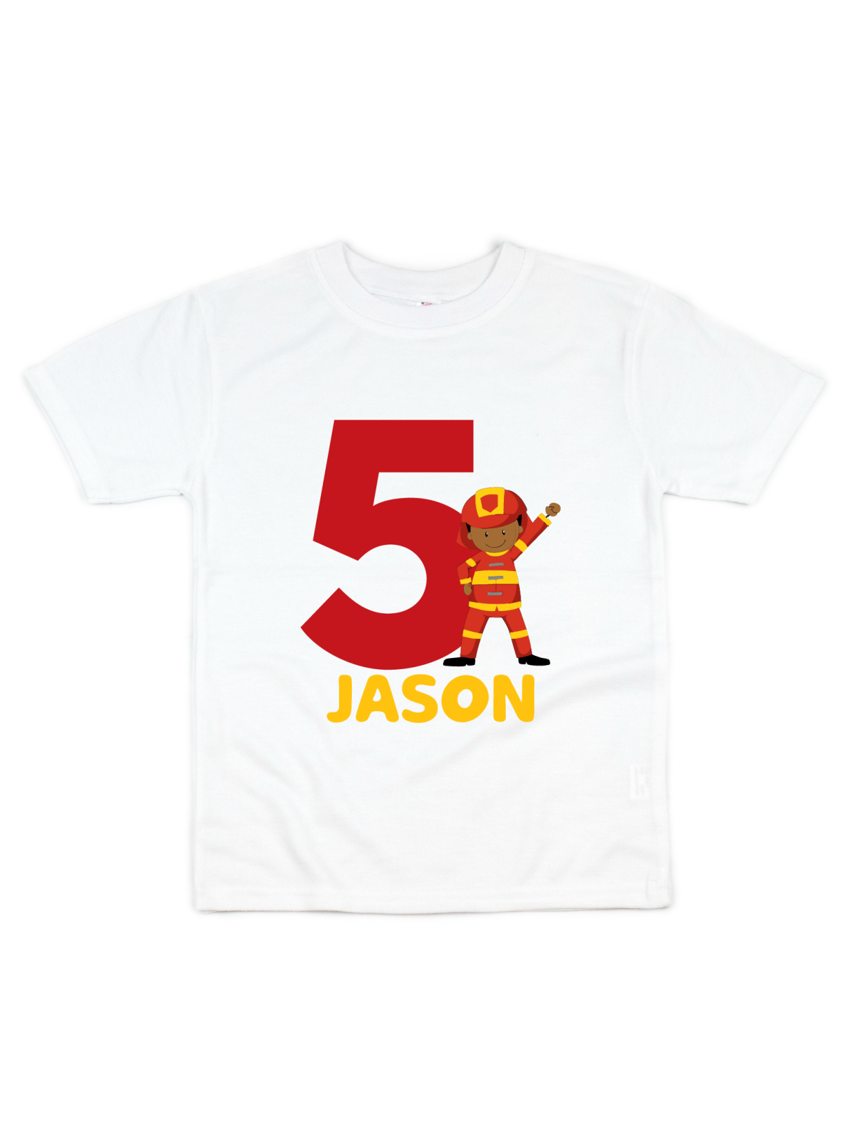 personalized fireman birthday shirt