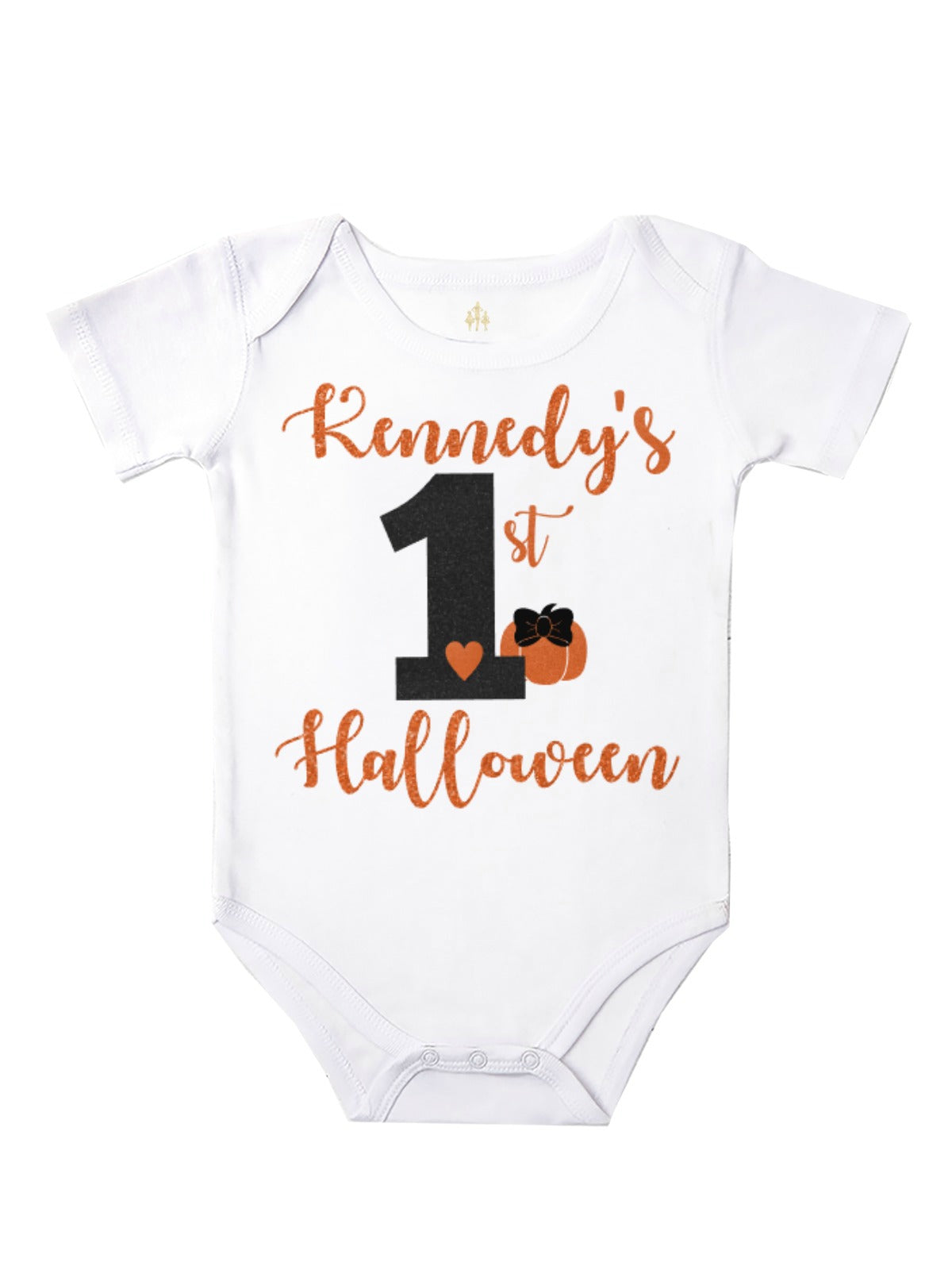 baby girl personalized first halloween bodysuit