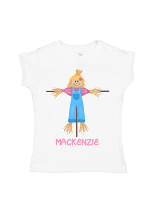 girls personalized scarecrow shirt