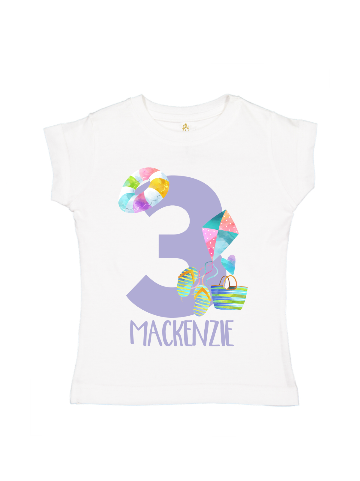 girls personalized beach birthday shirt