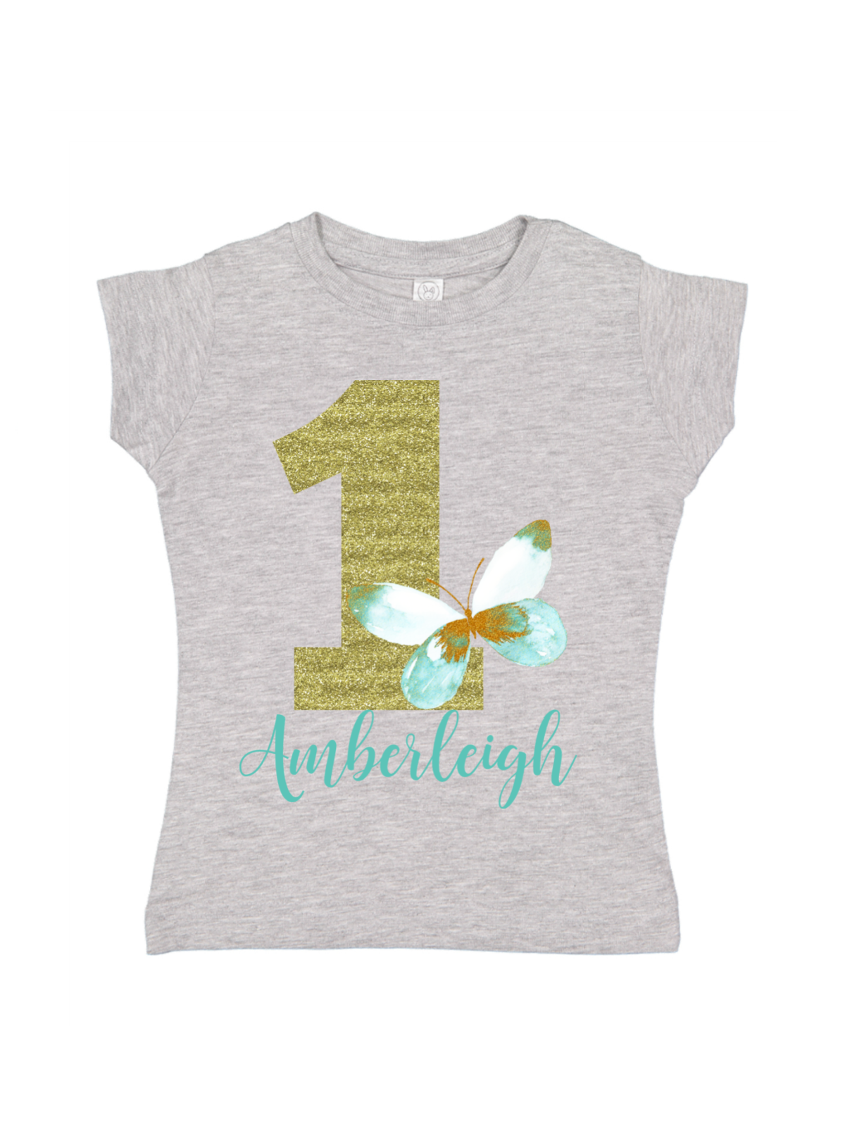 personalized gray butterfly shirt