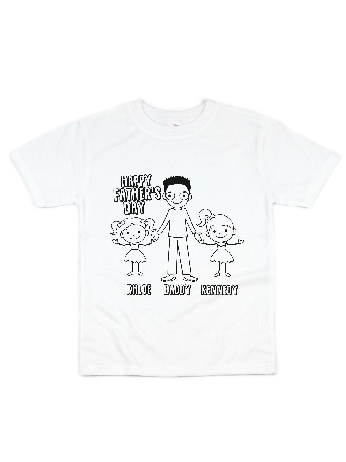 happy fathers day coloring t-shirt