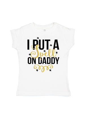 I put a spell on daddy girls tee