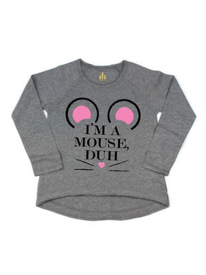I'm A Mouse, Duh Girl's Halloween Shirt