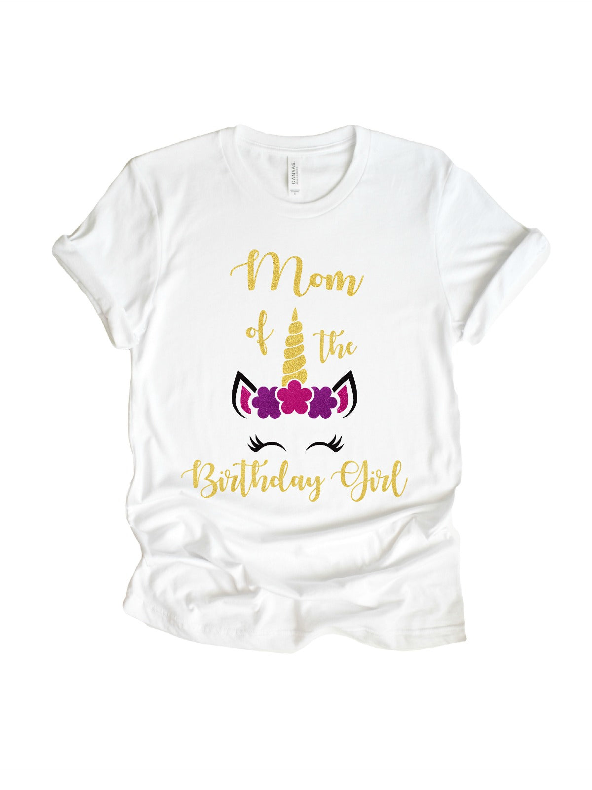 mom of the birthday girl women's t-shirt