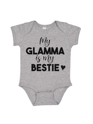 My Glamma is My Bestie Baby Bodysuit