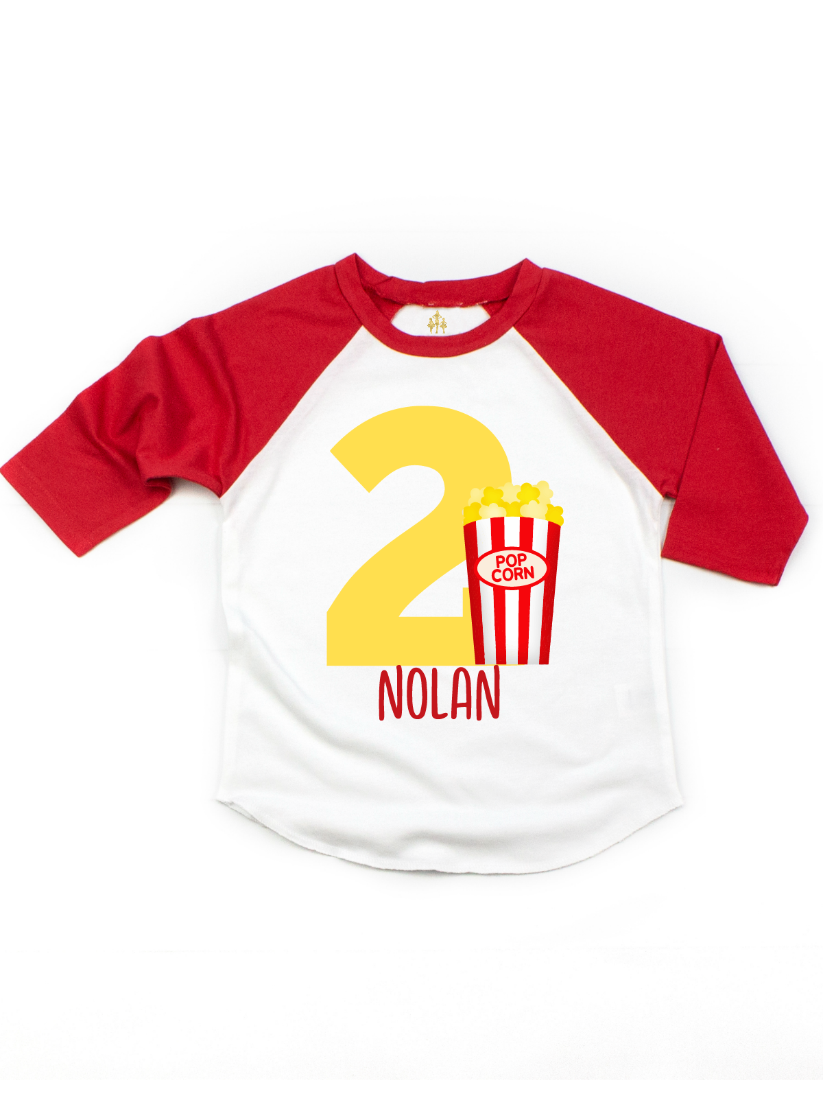 kids popcorn birthday shirt