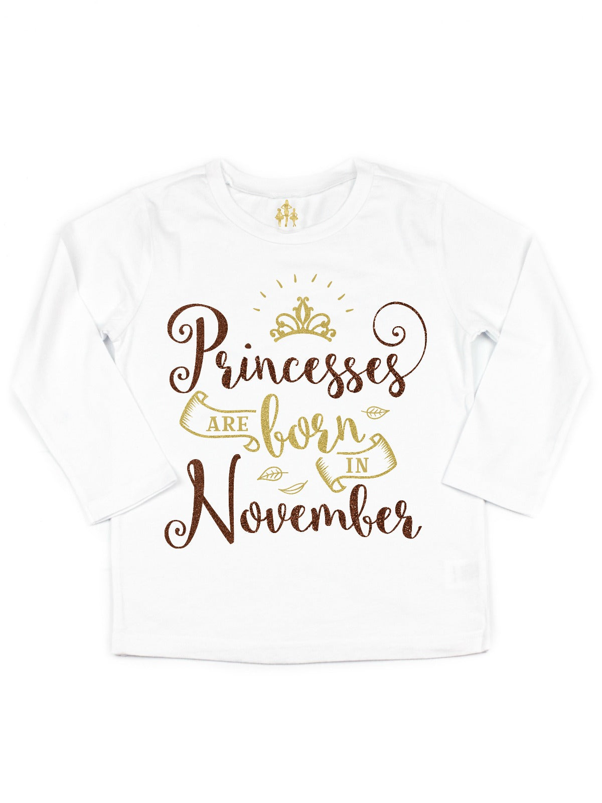 princesses are born in november girls birthday shirt