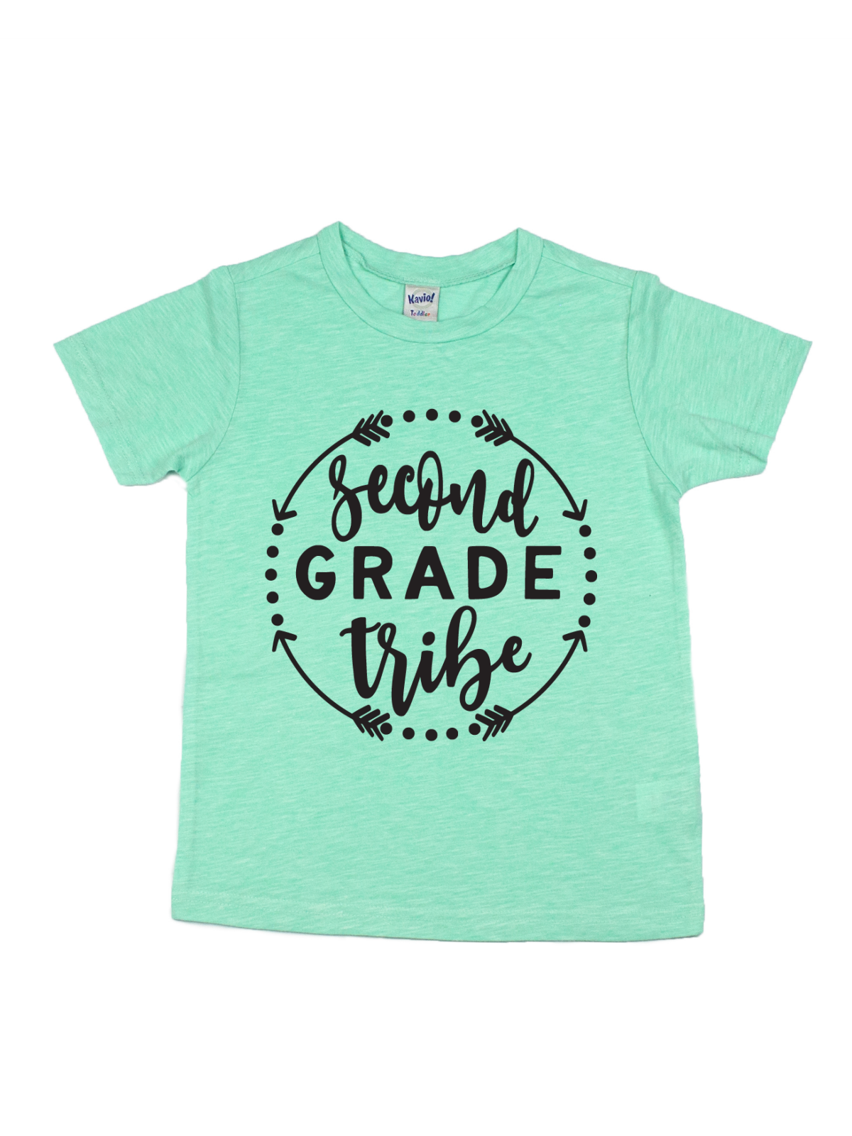 second grade tribe kids green shirt