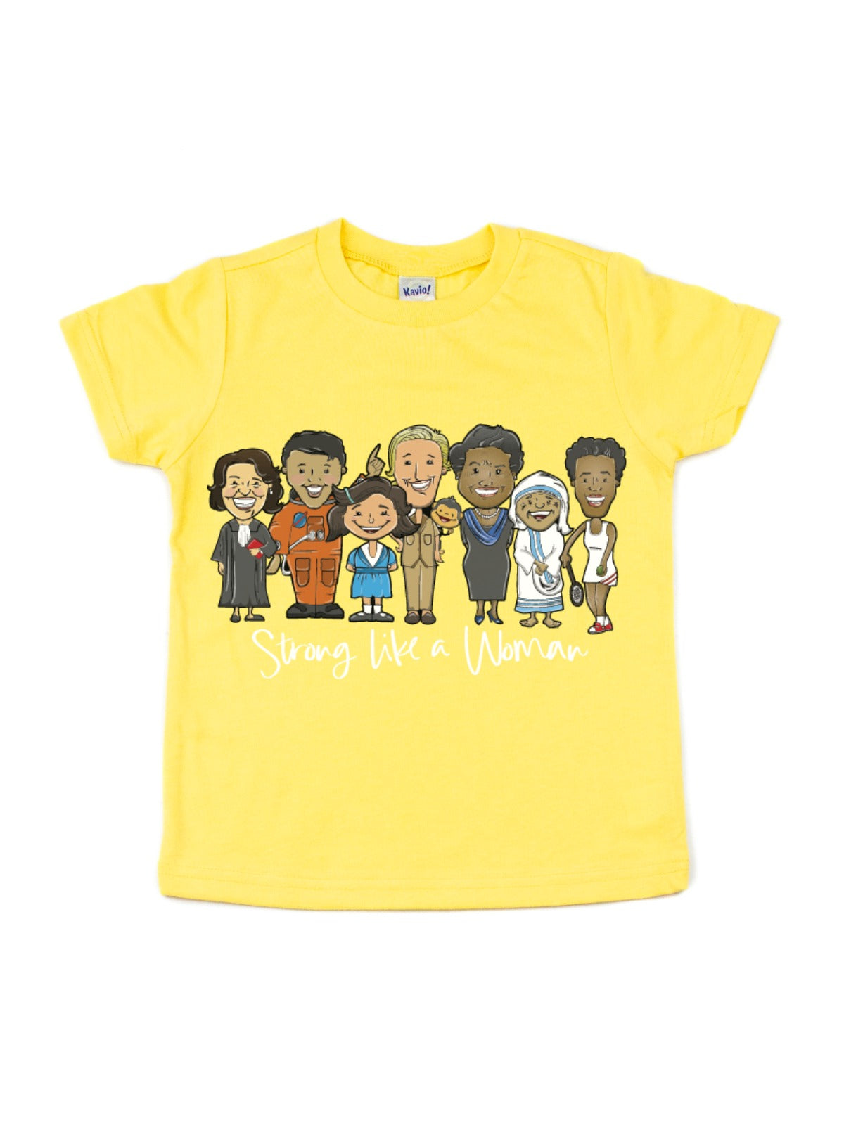 strong like a woman kids women's history month t-shirt mmofphilly