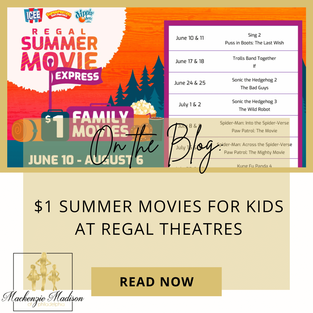 $1 Summer Movies for Kids at Regal Theatres