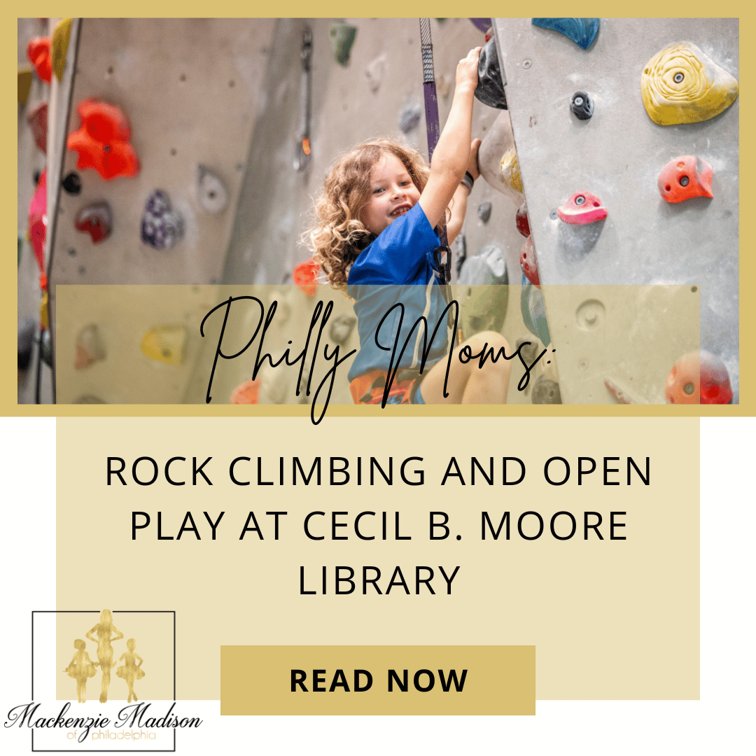Rock Climbing and Open Play at Cecil B. Moore Library