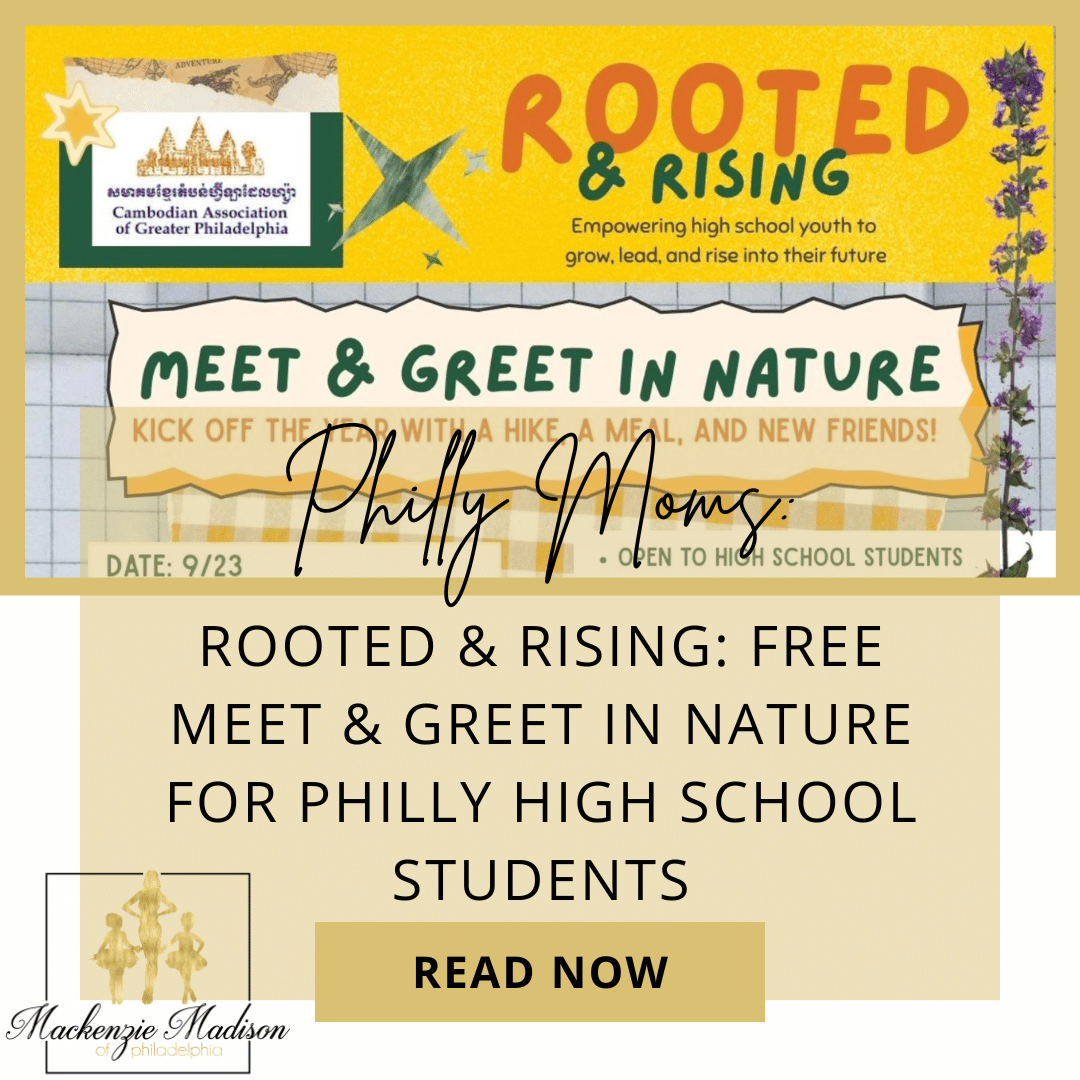 Rooted & Rising: Free Meet & Greet in Nature for Philly High School Students
