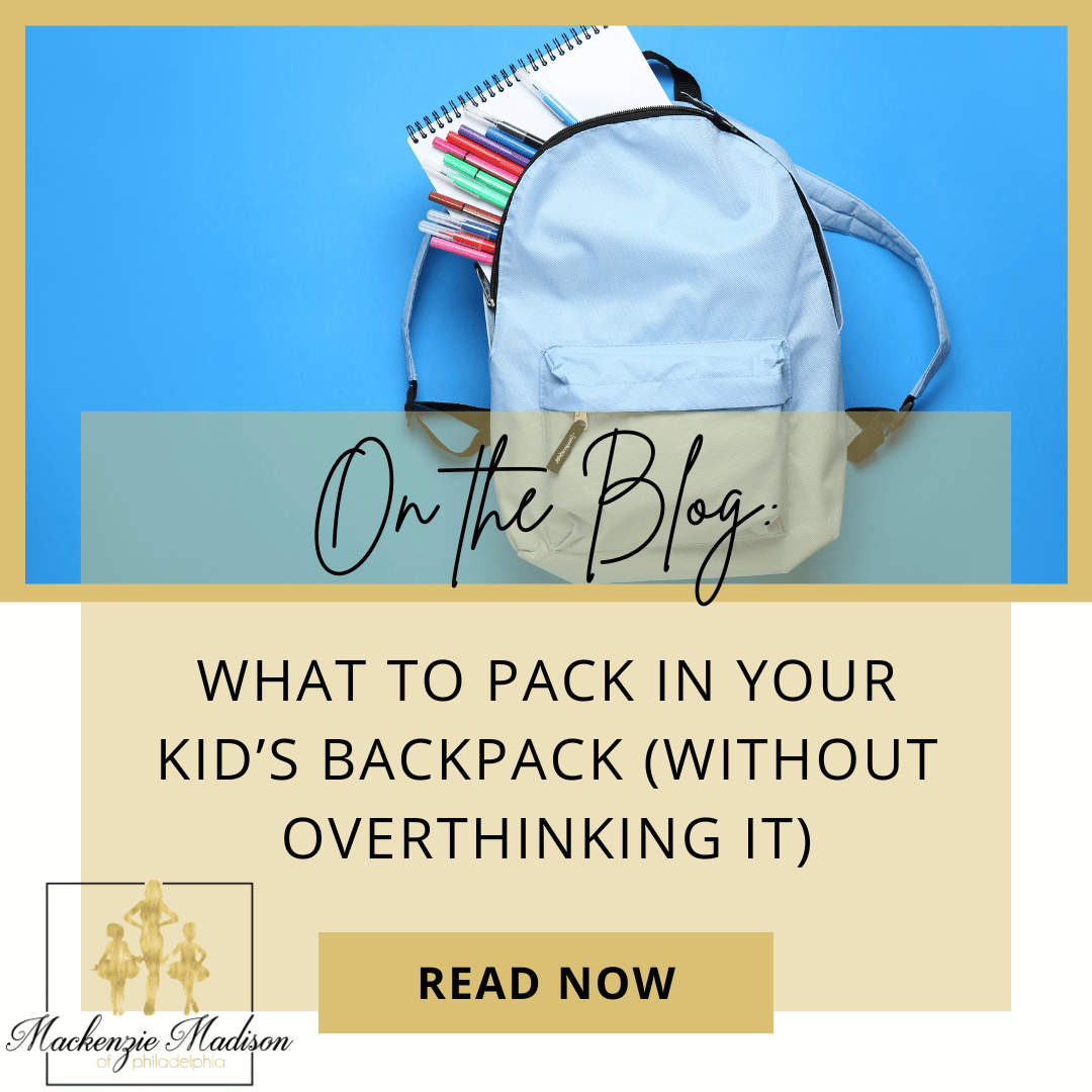What to Pack in Your Kid’s Backpack (Without Overthinking It)