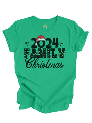 Green 2024 Family Christmas Adult Shirt