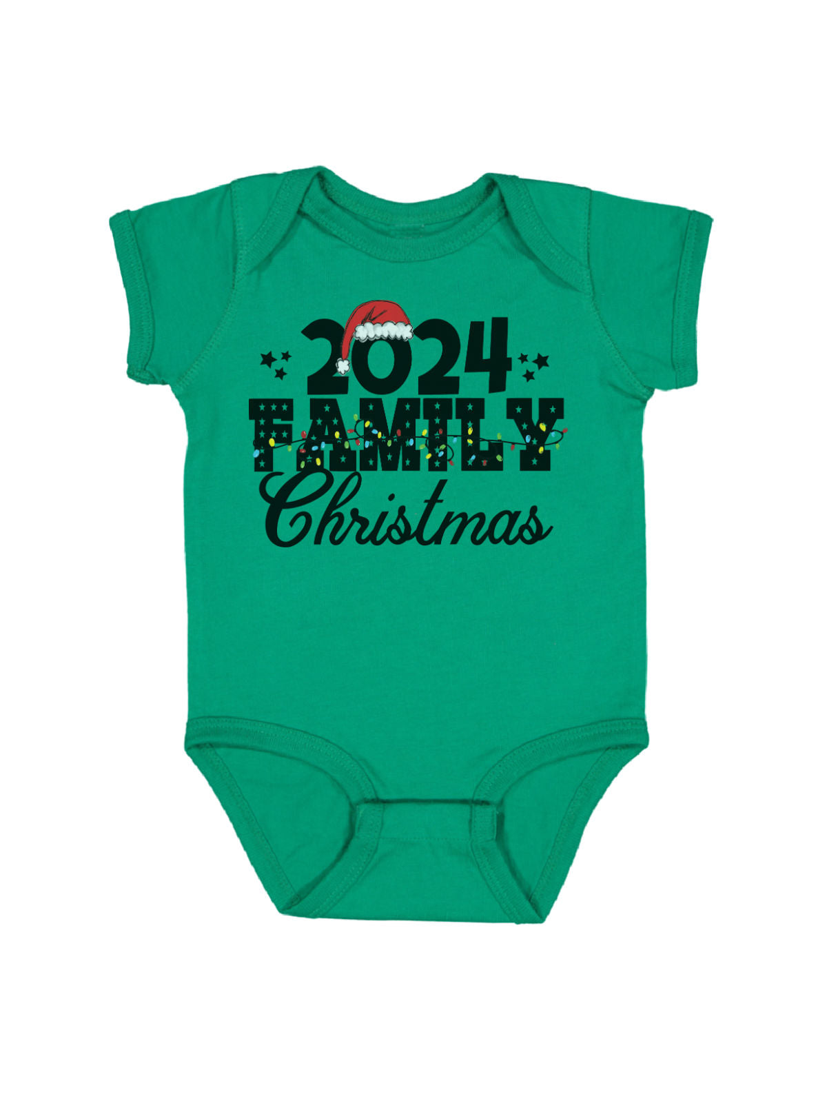 2024 Family Christmas Infant Green Bodysuit