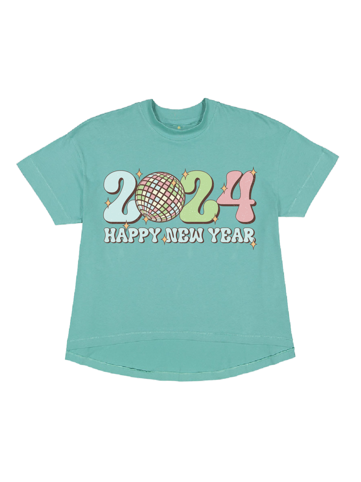 2024 Happy New Year Short Sleeve Adult Shirt