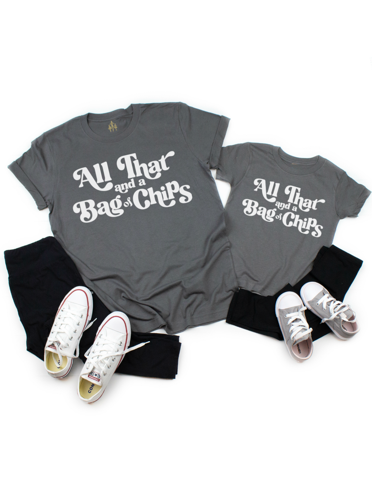 All That and a Bag of Chips Mommy and Me Shirts Set