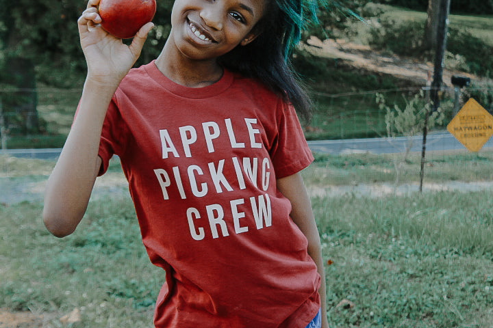 Kids Apple Picking Crew Shirt