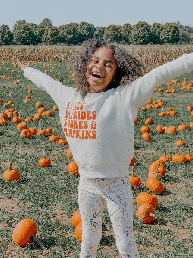 Kids Fall Sweatshirt in Natural Heather