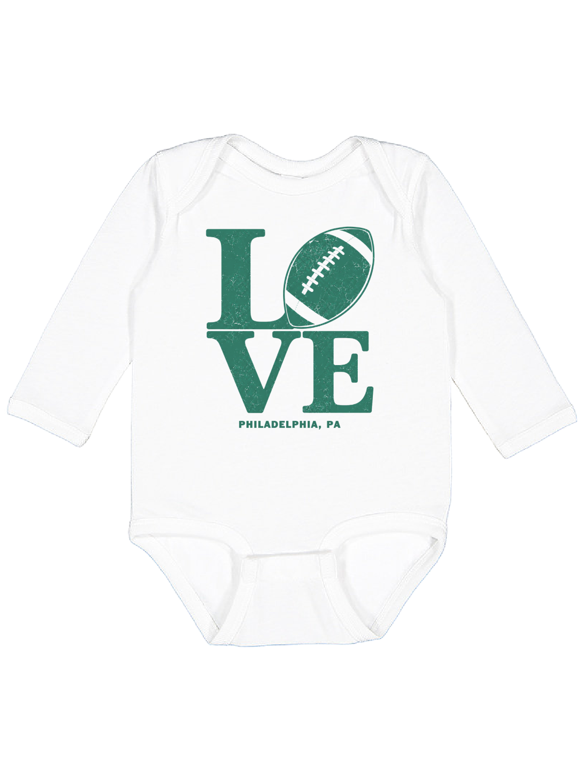 LOVE Philadelphia Football Baby Bodysuit