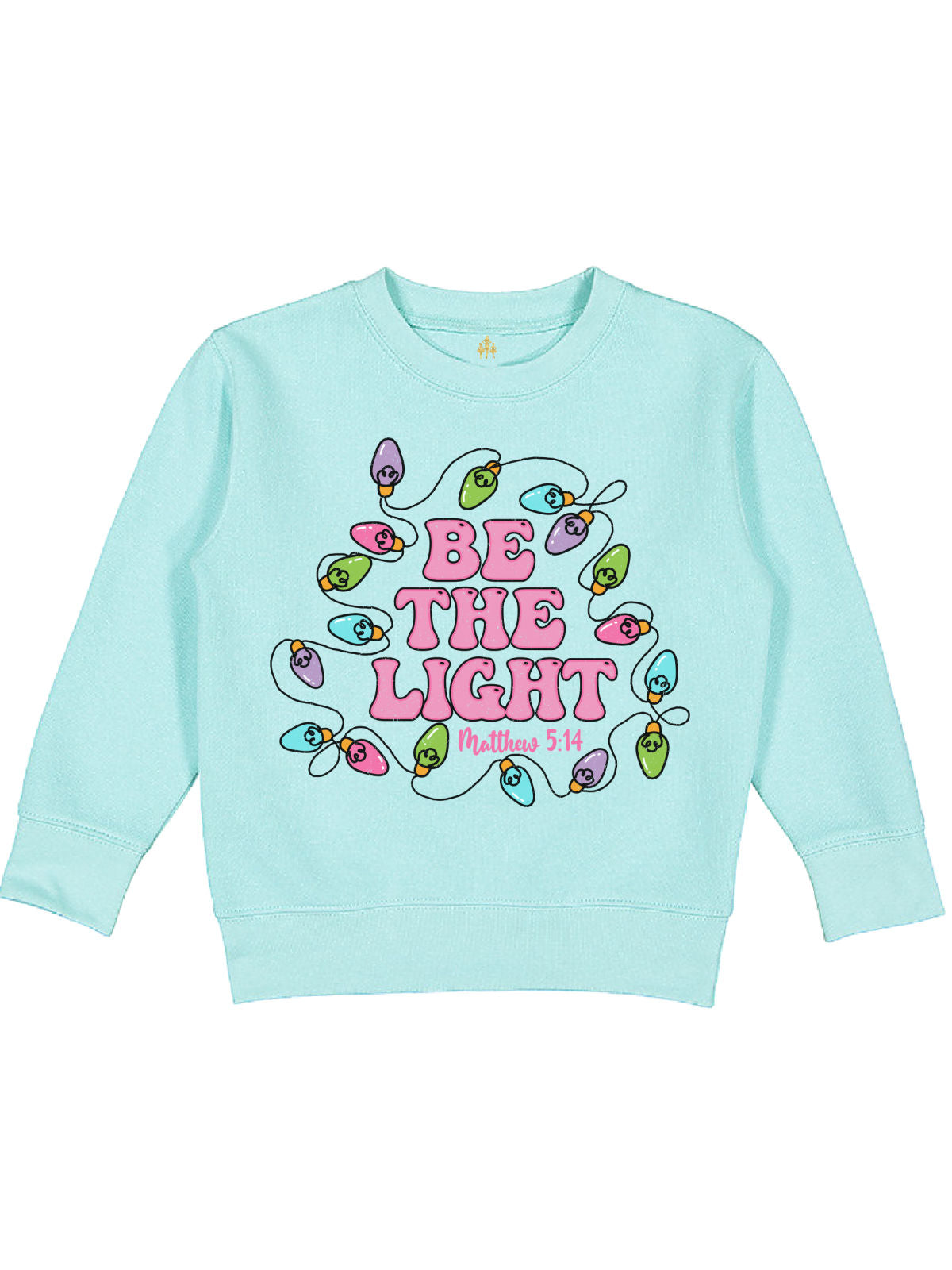 Be the Light Kids Blue Christmas Sweatshirt