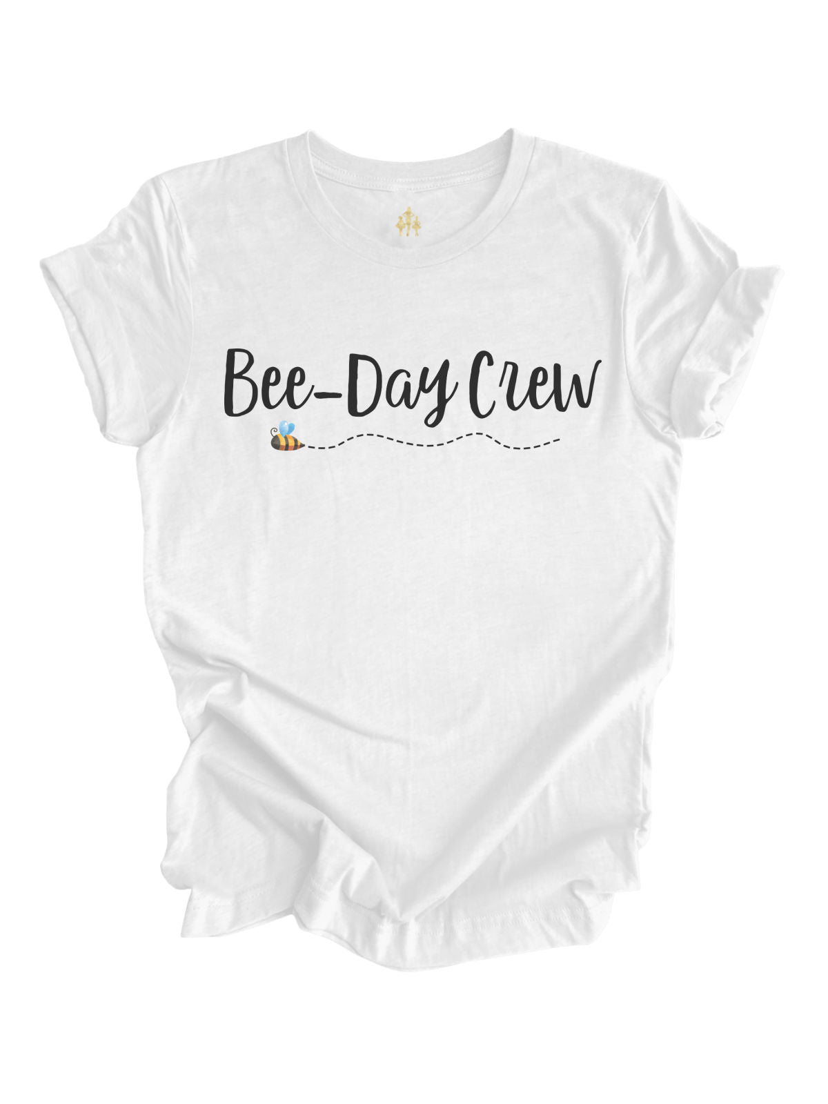 Bee-Day Crew Bumble Bee Birthday Squad Adult Shirt in White