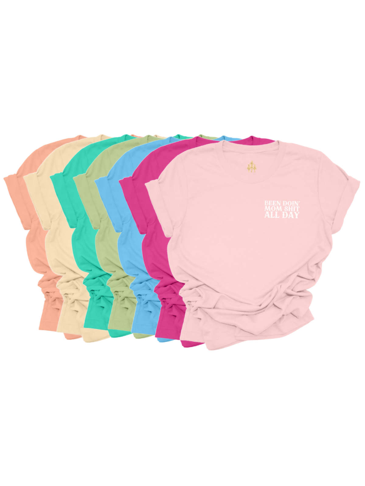 Been Doin Mom Shit All Day Women's Ocean Blue Short Sleeve Shirt