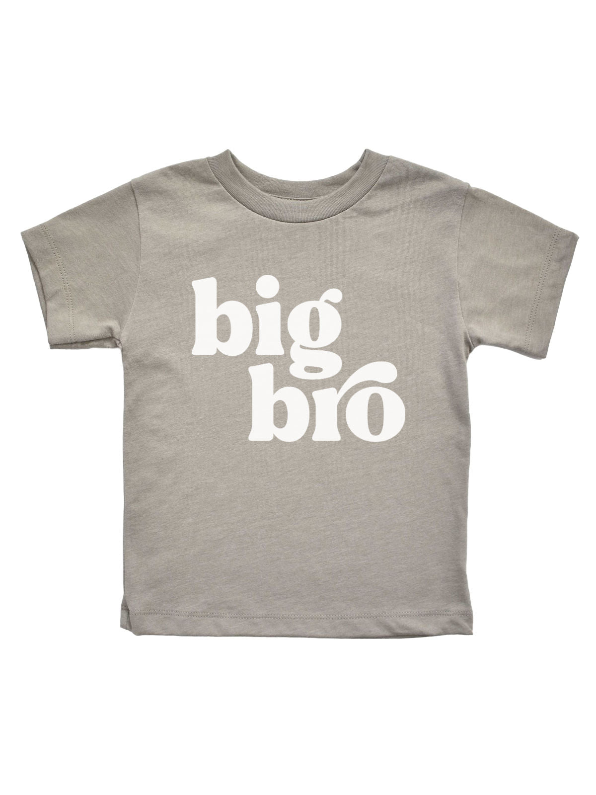 Big Bro Sibling Shirt in Stone