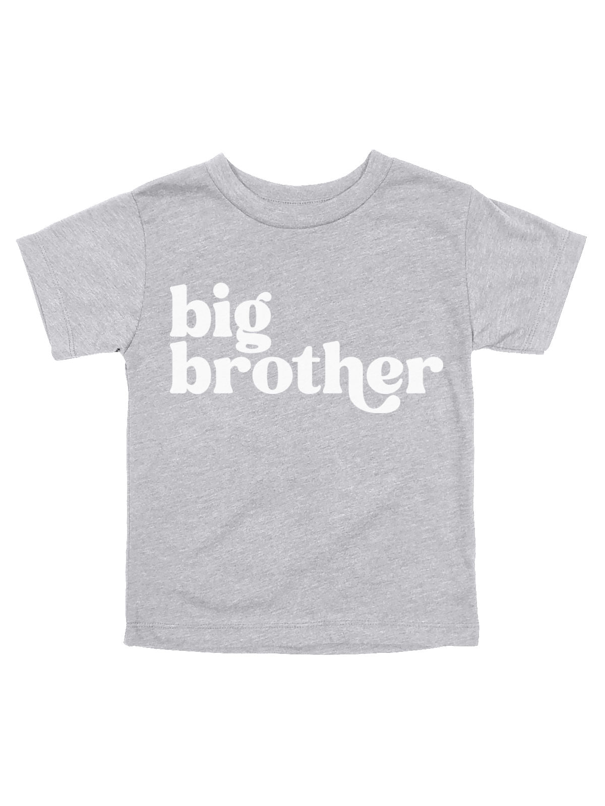 Big Brother Shirt for Boys in Heather Gray