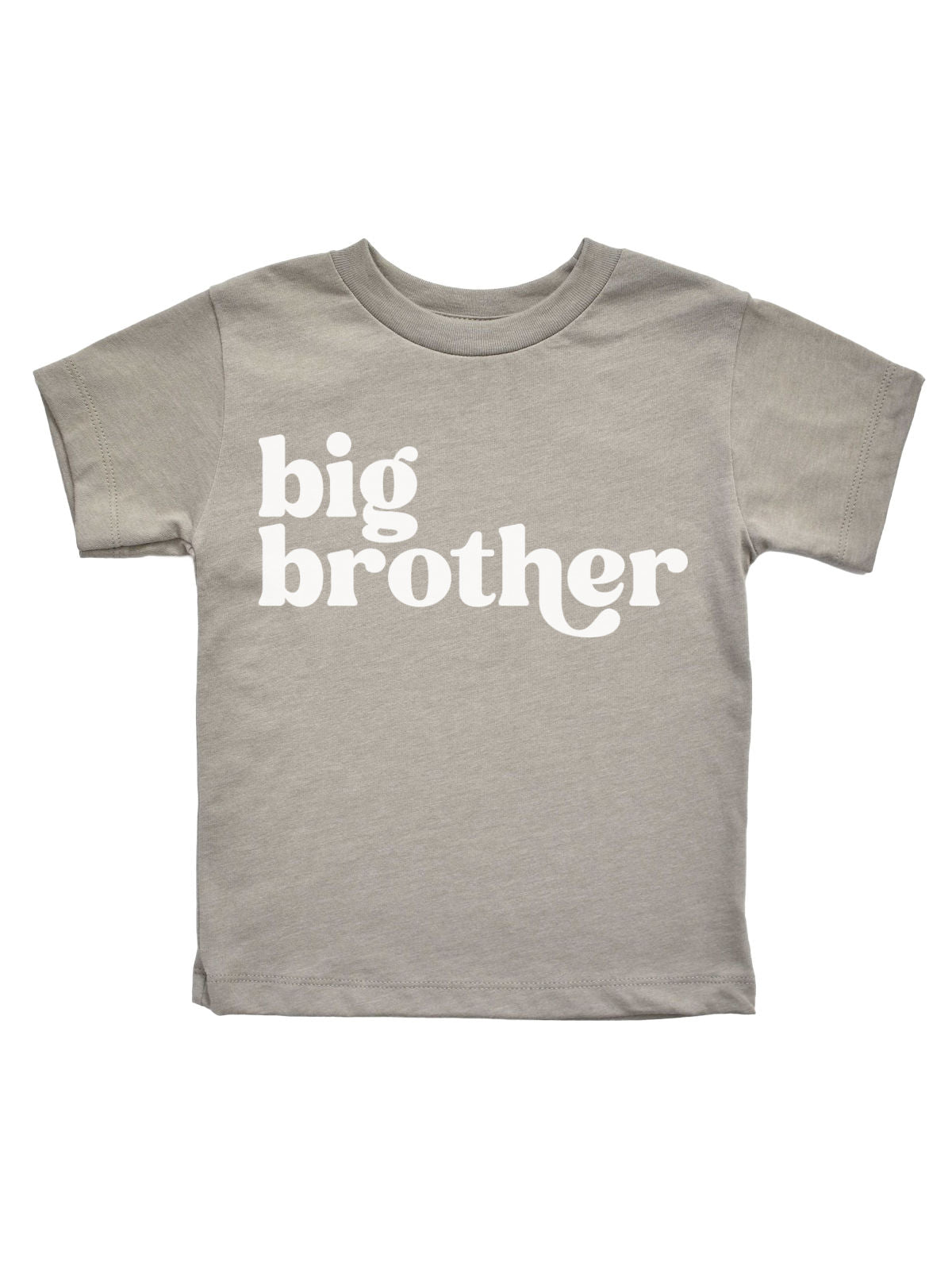 Big Brother Shirt for Boys in Heather Stone