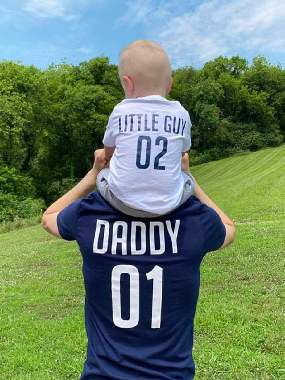 Big Guy Little Guy Matching Father and Son Shirts