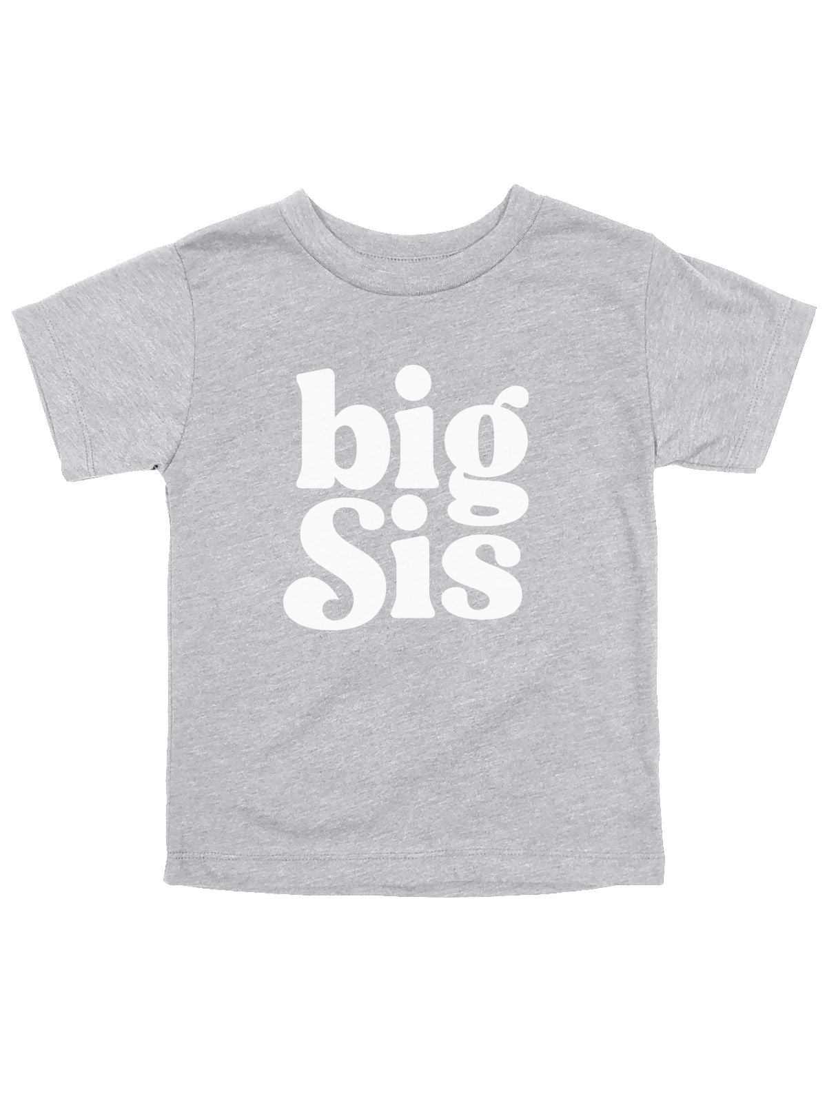 Big Sis Shirt in Heather Gray