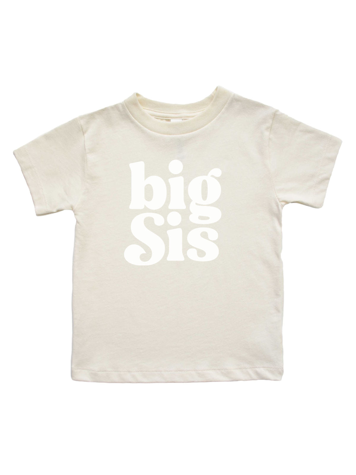 Big Sis Shirt for Girls in Natural