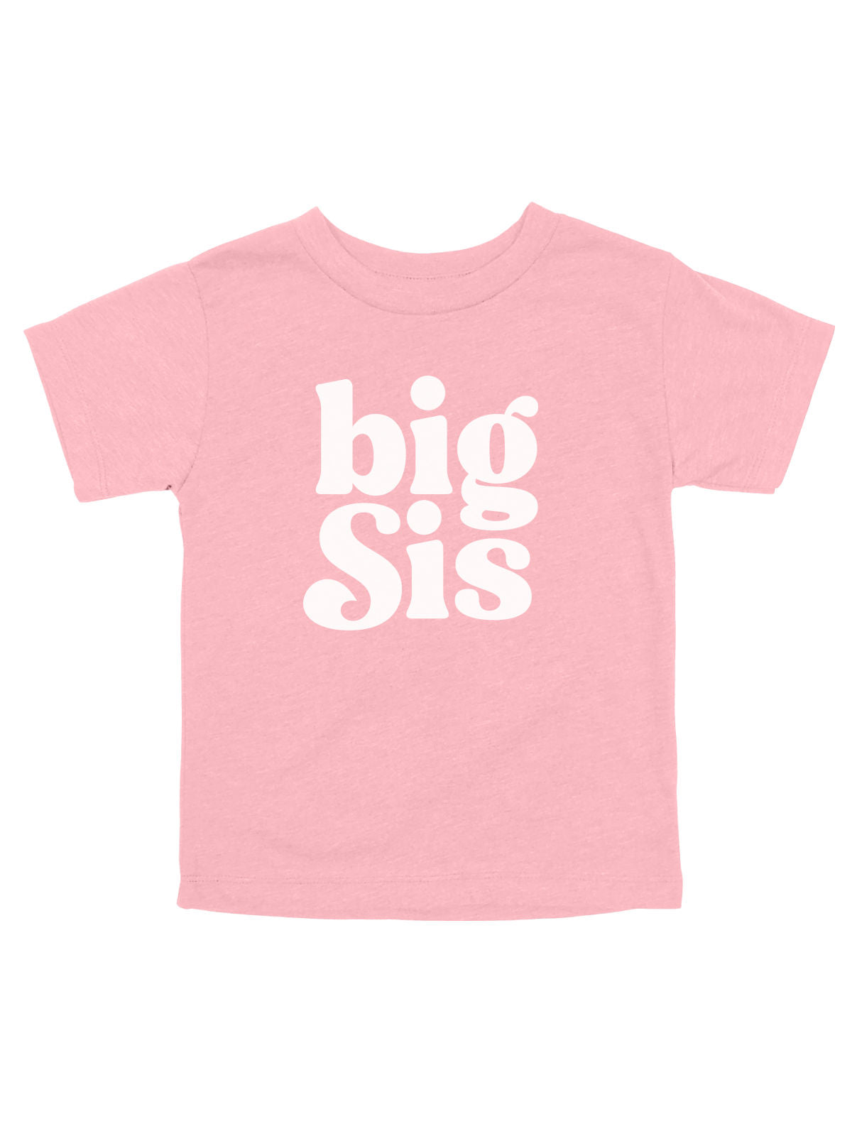 Big Sis Shirt for Girls in Pink