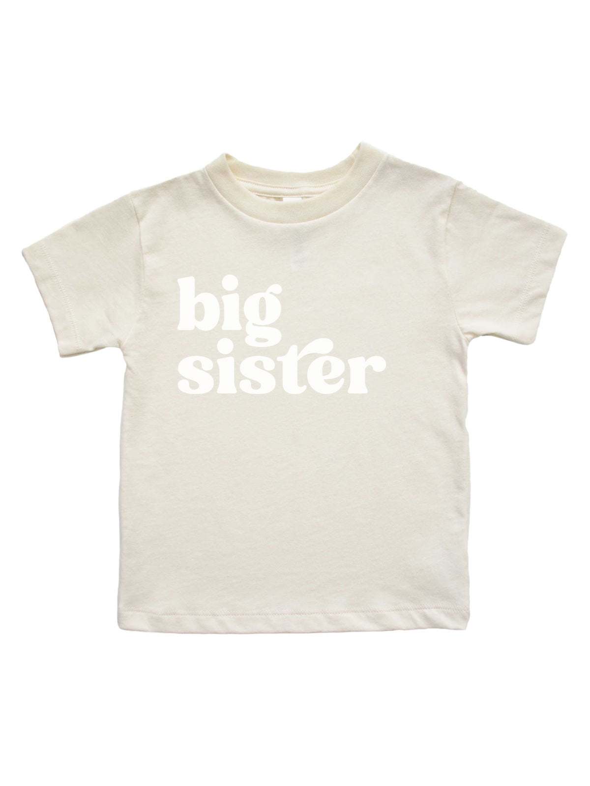 Big Sister Shirt for Girls in Natural